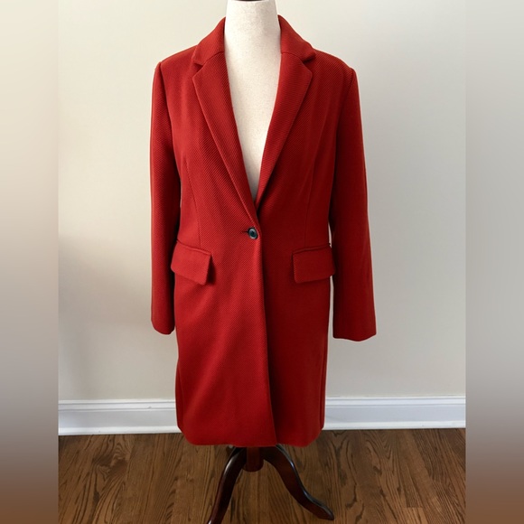 NWOT BCBGMAXAZRIA Rust Coat - Picture 10 of 11